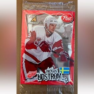 Nicklas Lidstrom 1997/98 Pinnacle Post Cereal Detroit Red Wings Hockey Card